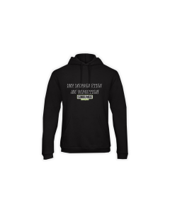 Kapuzen Sweat-Shirt "WIR WERDEN ESSEN NIE VERGESSEN" schwarz