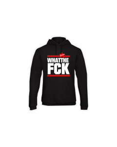 Kapuzen  Sweat-Shirt  "WHAT THE FCK" schwarz