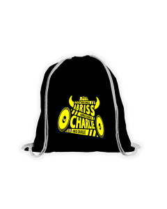 Stoffbeutel „ABRISS CHARLIE” schwarz