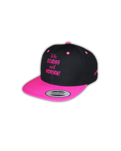 Cap "ICH SCHEIß  AUF MORGEN" pink, bestickt