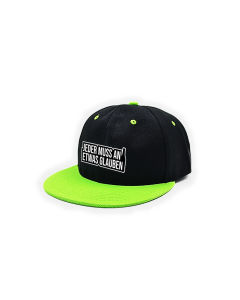 Cap "JEDER MUSS AN ETWAS GLAUBEN" schwarz, bestickt