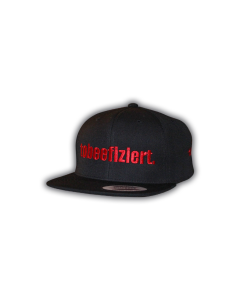Cap "TOBEEFIZIERT" schwarz, bestickt