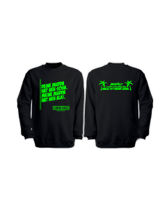 Sweat-Shirt „ABGEFÜLLT” schwarz