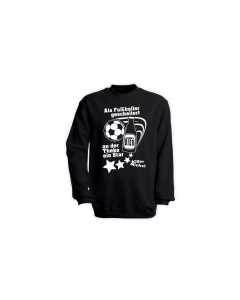 Sweat-Shirt "ALS FUßBALLER GESCHEITERT" schwarz