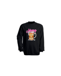 Sweat-Shirt "BIER IS BIER" schwarz