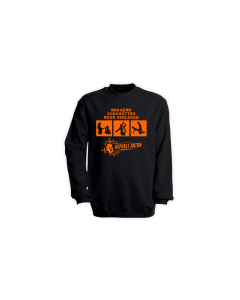 Sweat-Shirt "BAGGERN, ZUSCHÜTTEN, ROHR VERLEGEN" schwarz