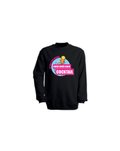 Sweat-Shirt "COCK COCK COCKTAIL" schwarz