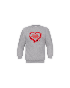 Sweat-Shirt "WIR SIND EINE GROSSE FAMILIE" grau