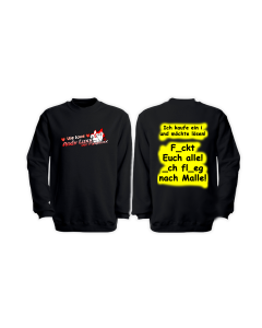 Sweat-Shirt „FICKT EUCH ALLE!” schwarz