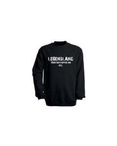 Sweat-Shirt "LEBENSLANG" schwarz