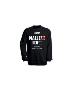 Sweat-Shirt "MALLE ODER ICH" schwarz