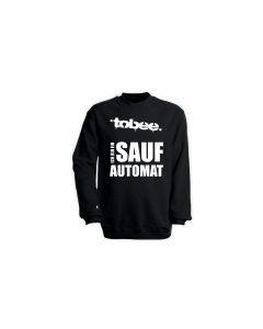 Sweat-Shirt "ICH BIN EIN SAUFAUTOMAT" schwarz