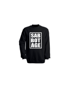 Sweat-Shirt "SAB BOT AGE" Logo weiss