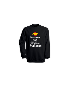 Sweat-Shirt "STIMMEN IM KOPF" schwarz