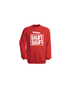 Sweat-Shirt "SAUFI SAUFI" rot