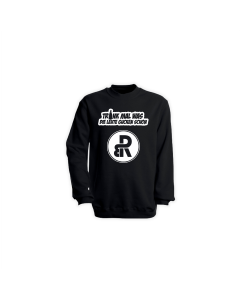 Sweat-Shirt "TRINK MAL WAS" schwarz
