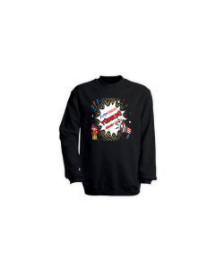 Sweat-Shirt "TÜDELDÜ" schwarz