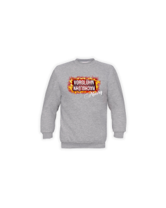 Sweat-Shirt "VORGLÜHN NACHGLÜHN" grau