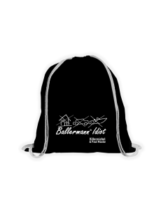 Stoffbeutel "BALLERMANN® IDIOT" schwarz
