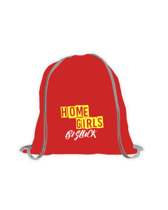 Stoffbeutel "HOMEGIRLS" rot