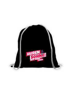 Stoffbeutel "HUREN & SÖHNE GMBH" schwarz