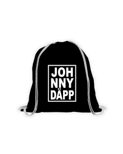 Stoffbeutel „JOH NNY DÄPP” schwarz