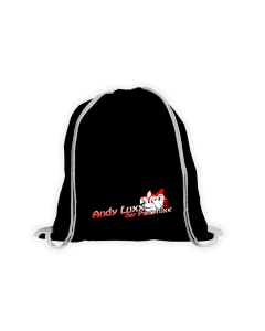 Stoffbeutel "ANDY LUXX DER PARTYFUXX Logo" rot, schwarz