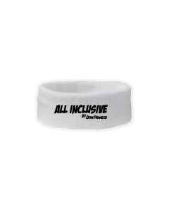Schweiss-Stirnband "ALL INKLUSIVE" weiß