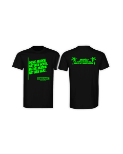 T-Shirt „ABGEFÜLLT” schwarz