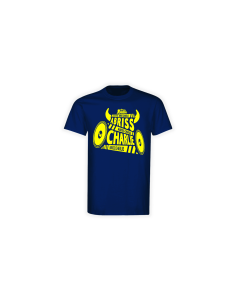 T-Shirt "ABRISS CHARLIE" blau