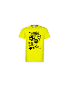 T-Shirt "ALS FUSBALLER GESCHEITERT" gelb
