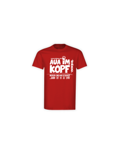 T-Shirt "AUA IM KOPF" rot