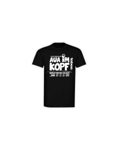 T-Shirt "AUA IM KOPF" schwarz