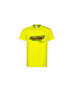 T-Shirt "ALKOAKTIV" gelb