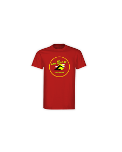 T-Shirt "ICH BADE MEIST DA" rot