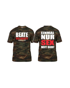 T-Shirt „BEATE DIE HARTE” Camouflage