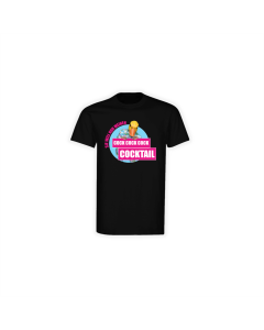 T-Shirt "COCK COCK COCKTAIL" schwarz