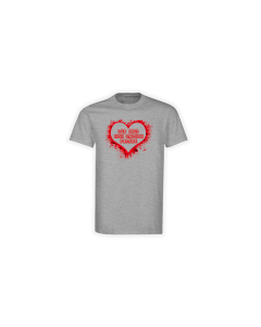 T-Shirt "WIR SIND EINE GROSSE FAMILIE" grau