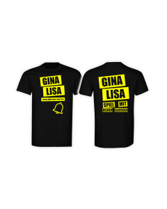 T-Shirt "GINA LISA" schwarz