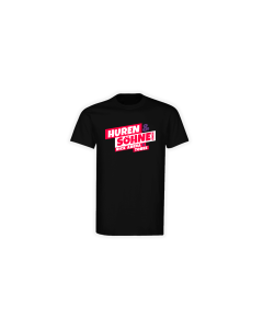 T-Shirt "HUREN & SÖHNE GMBH" schwarz