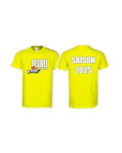 T-Shirt "DESIREE HANSEN - SAISON 2025" gelb