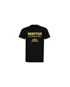 T-Shirt "MARTHA - Ich werde Vater" schwarz