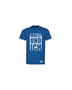 T-Shirt "MALLE UND ICH" blau