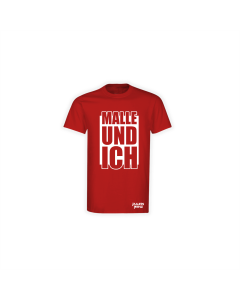 T-Shirt "MALLE UND ICH" rot