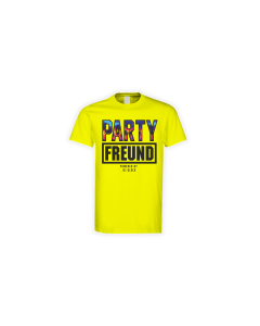 T-Shirt "Partyfreund" gelb