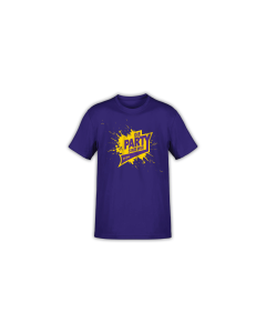 T-Shirt "DIE PARTY SIND WIR" lila