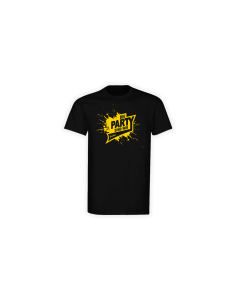 T-Shirt "DIE PARTY SIND WIR" schwarz