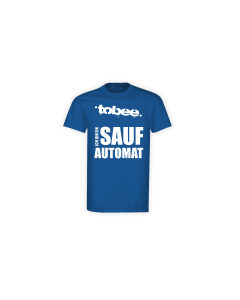 T-Shirt "ICH BIN EIN SAUFAUTOMAT" blau