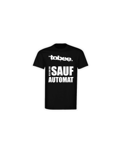 T-Shirt "ICH BIN EIN SAUFAUTOMAT" schwarz