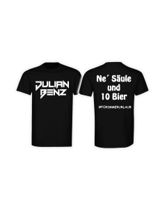 T-Shirt "NE' SÄULE UND 10 BIER" schwarz